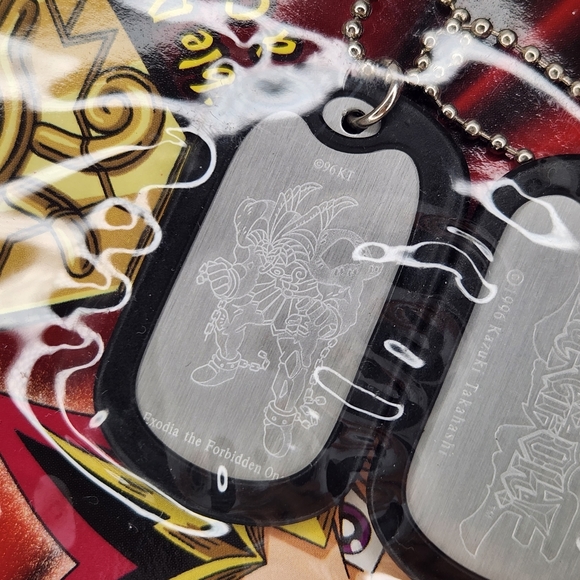 Vintage Yu-Gi-Oh Exodia the Forbidden One Dog Tag 1996 yugioh - Picture 2 of 4